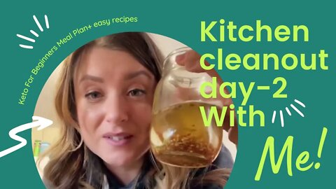 Kitchen Cleanout Day 2 #kitchenclean #cleanout #eatathome