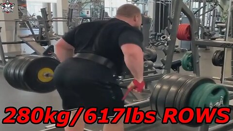 Strength Monster - 280kg Barbell Rows