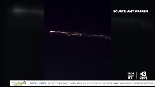 Rocket debris lights up skies over the Pacific Northwest