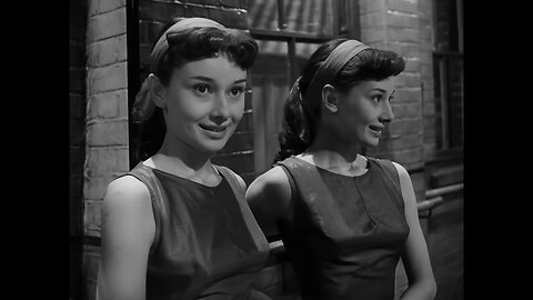 Audrey Hepburn 1952 Secret People scene 2 remastered 4k