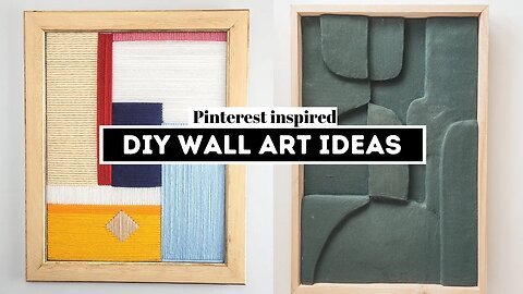 DIY HOME DECOR WALL ART - Modern and Affordable Wall Decor