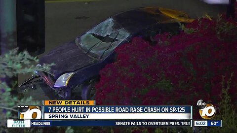 7 injured in possible road rage crash on SR-125