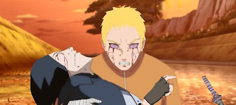 Naruto y Sasuke vs Jigen (ISSHIKI OTSUTSUKI)