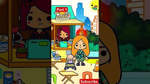 Eating at Food Market Part 1 in Toca Life World @tocaboca