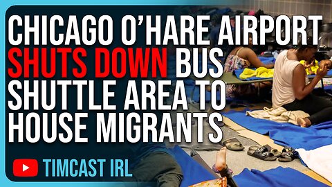 Chicago Airport SHUTS DOWN Shuttle Area To House Migrants, Illegal Immigration Is OUT OF CONTROL