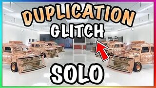 *Solo* Unlimited Car Duplication Glitch (GTA Online)