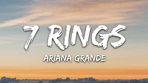 Ariana Grande (7 rings) lyrics video