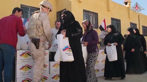 🇷🇺 Plus de 4 t de produits ont été distribuées à la population locale de la province d'Alep en 🇸🇾