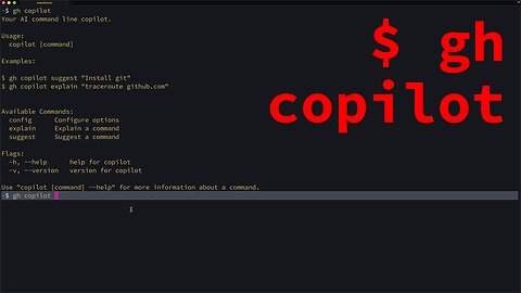 GitHub copilot extension to the gh CLI