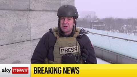 BREAKING: Explosions and sirens heard by Sky reporter in Kharkiv, NE Ukraine