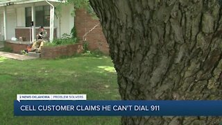 Cell customer claims he can't dial 911