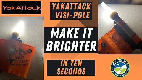 Make the yakattack Visi-Pole better in 10 seconds #fishing #kayakfishing #kayaklighting