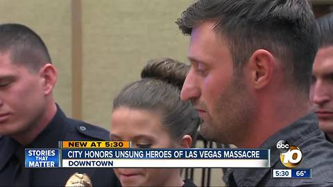 City honors unsung heroes of Las Vegas massacre