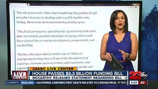 Rep. Kevin McCarthy responds to coronavirus funding