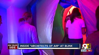 BLINK luminarium transforms park into dome of color, light, sound