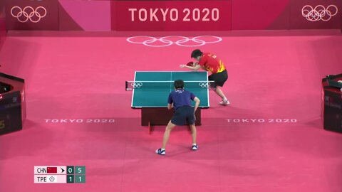 Fan Zhendong vs Lin Yun Ju SF Tokyo 2020 Olympic Highlights 4