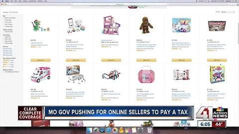 Gov. Parson wants online retailers to collect sales taxes