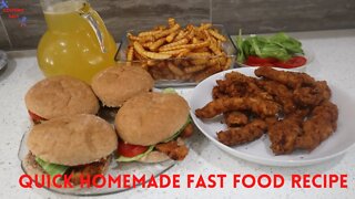 Quick Homemade Fast Food Recipe | Quick Easy Fast Food Recipe