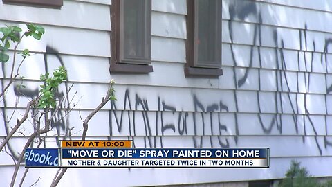 'Move or die': Family not afraid after home is graffitied