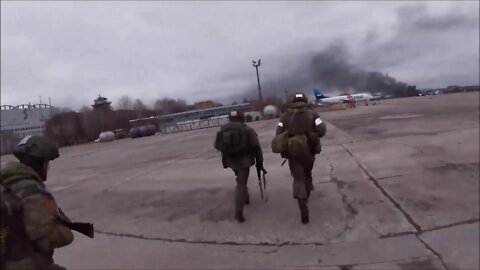★★★ Russian air assault on Ukrainian airfield