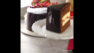 Chocolate Cake Filled with Pastry Cream