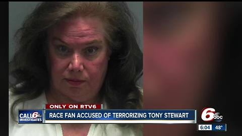 Woman charged with 'terroristic mischief' for stalking Tony Stewart & his family