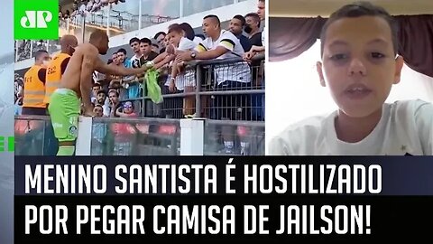 "SÃO IMBECIS! BABACAS!" OLHA que ABSURDO o que torcedores FIZERAM com menino em Santos x Palmeiras!