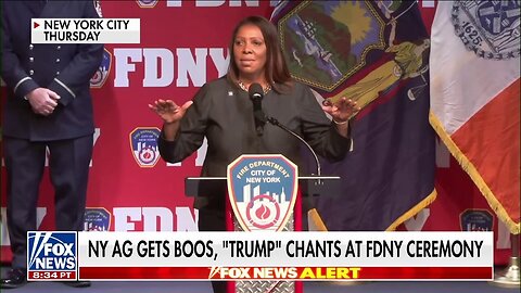 New York AG Letitia James Greeted With Boos, 'Trump' Chants At Fire Department Ceremony