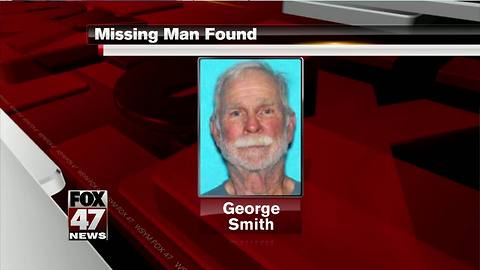 UPDATE: Missing elderly man found alive in swampy area