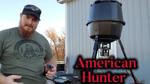 American hunter deer feeder unboxing and setup