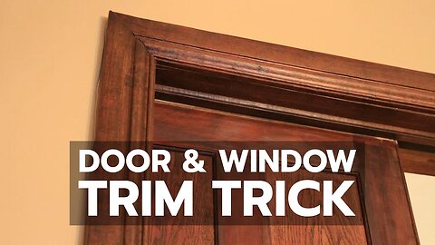 DOOR & WINDOW TRIM TRICK: See How to Solve That Old Drywall Problem