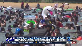 Maryland waterfront parks filled up fast on 4th of July