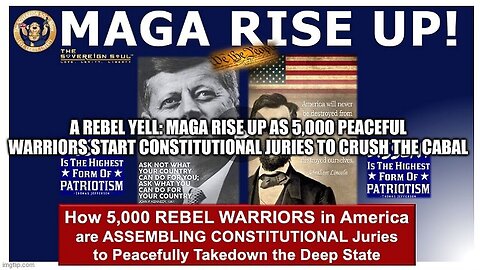 MAGA RISE UP as 5,000 Peaceful WARRIORS Start Constitutional Juries to Crush the Cabal 1/14/24..