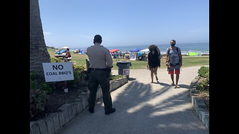 Del Mar increases mask enforcement as crowds fill beaches