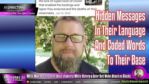 White Man tells the truth about shamefuI White History & Gator BAlT Woke Attack on BIacks