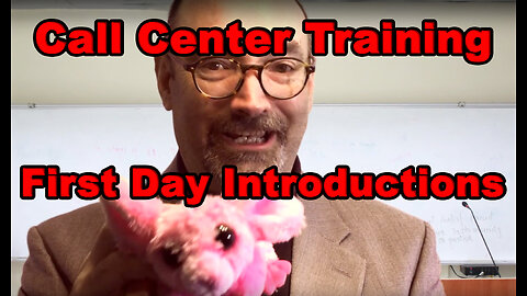 Call Center Training First Day Introductions