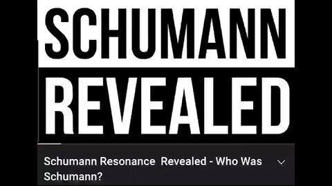 SCHUMANN’S RESONANCE EXPLAINED