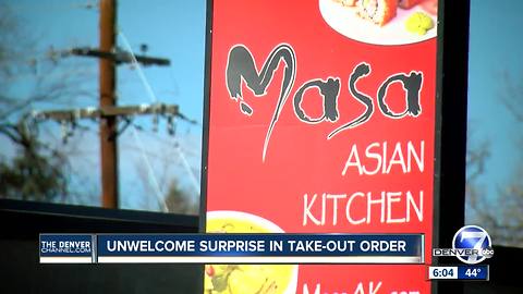 Denver woman says her latest takeout order was littered with rodent droppings