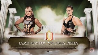 WWE X AEW Rhea Ripley vs Jaymie Hayter