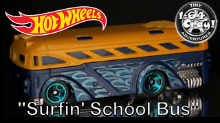 "Surfin' School Bus" in Blue/Yellow - Model by Hot Wheels