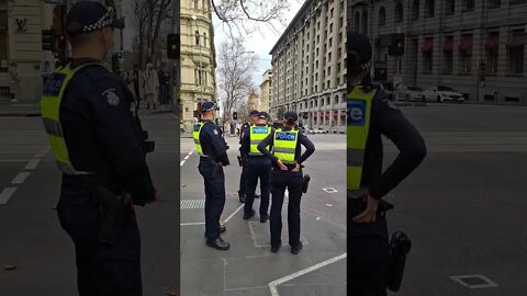 Police Enforcing Traffic CoVid Compliance - Melbourne Australia