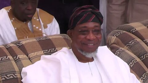 Gov. Adeleke and Aregbesola show their dancing skills as NIS Commissions Passport Office in Ilesa.