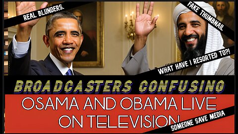 Obama-Osama BROADCASTING BLUNDERS: Joy Behar, Ted Kennedy, Dick Cheney & More Flub it! #Gaffes! 😂