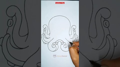 how to draw cute octopus