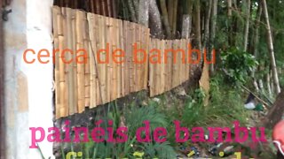 como fazer cerca casa de praia @bambu total