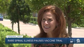 Coronavirus vaccine trial pause draws attention to rare spinal illness