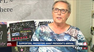 Protesters say they will greet President Trump when he arrives