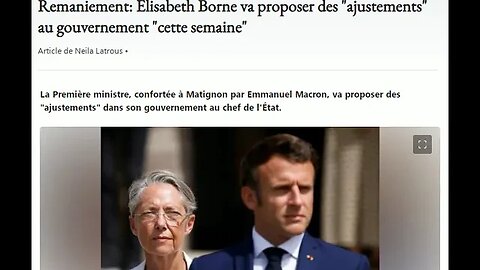 Remaniement: Élisabeth Borne va proposer des "ajustements" au gouvernement "cette semaine"