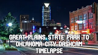 GREAT PLAINS STATE PARK TO OKLAHOMA CITY DASHCAM TIMELAPSE / Garmin DriveAssist 50 Video