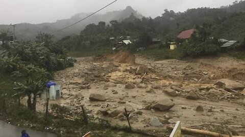 Rescuers Look For Landslide Survivors After Typhoon Molave